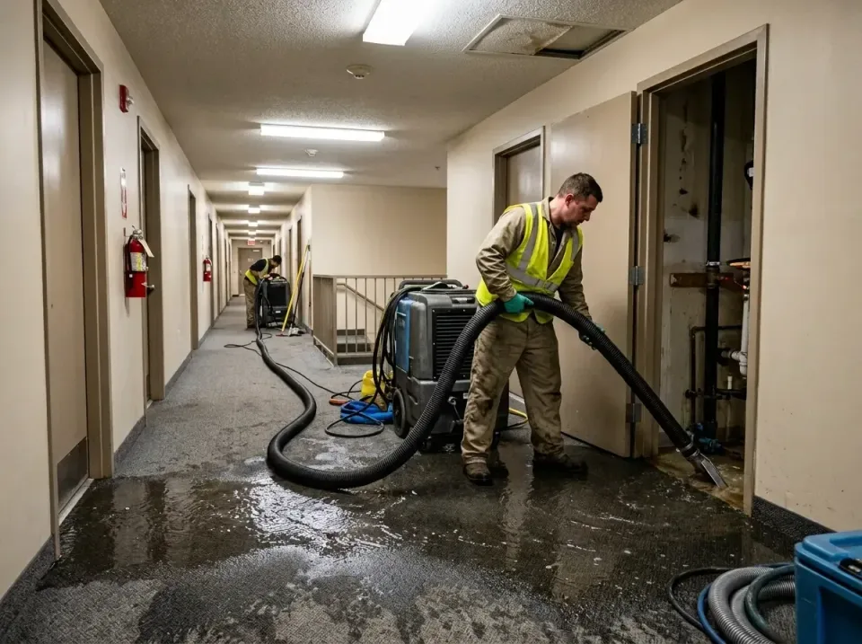 multi-unit-apartment-hallway-f-005 — frequently asked questions, Emergency Burst Pipe Water Extraction & Removal in Enon, VA